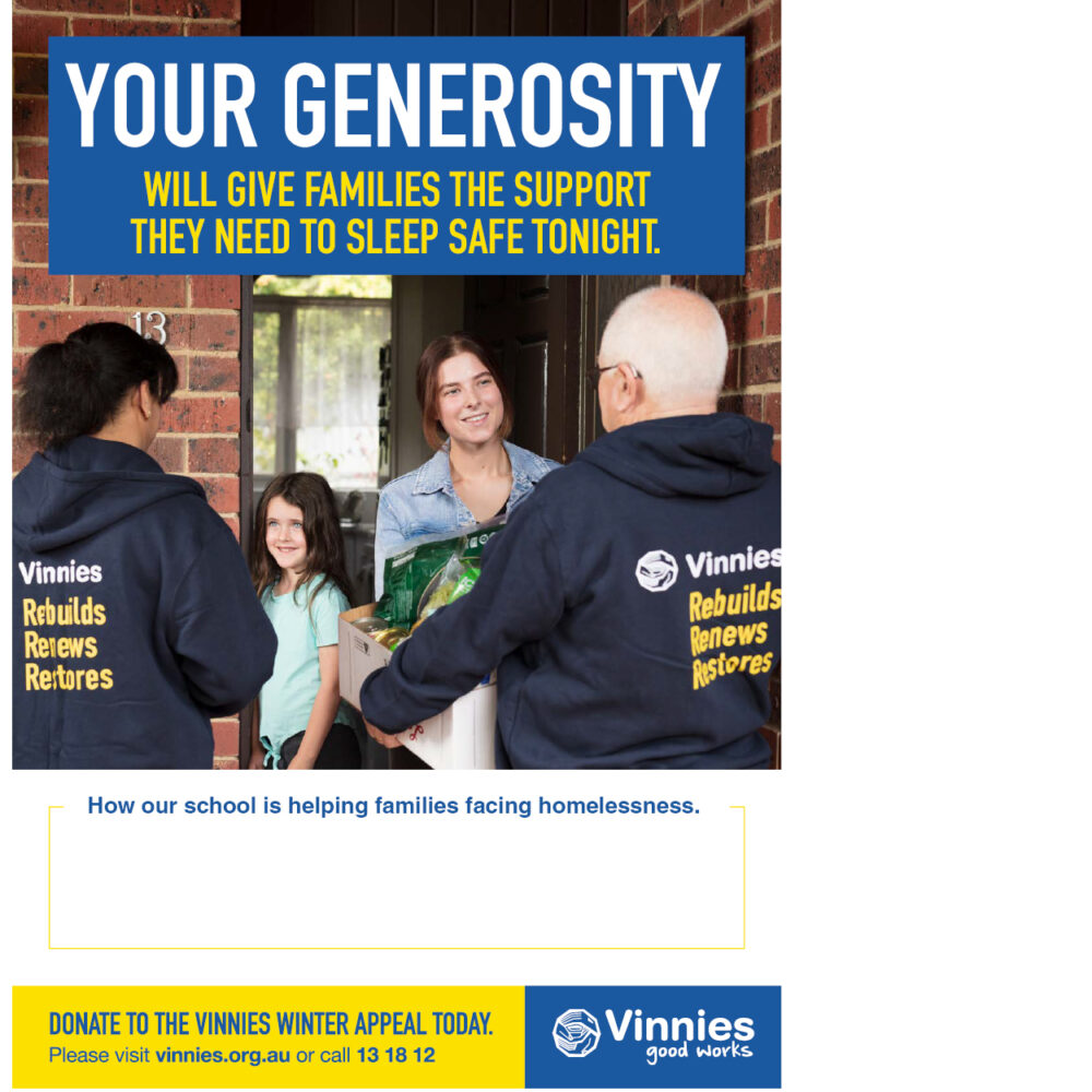 2022 Winter Appeal Vinnies WA