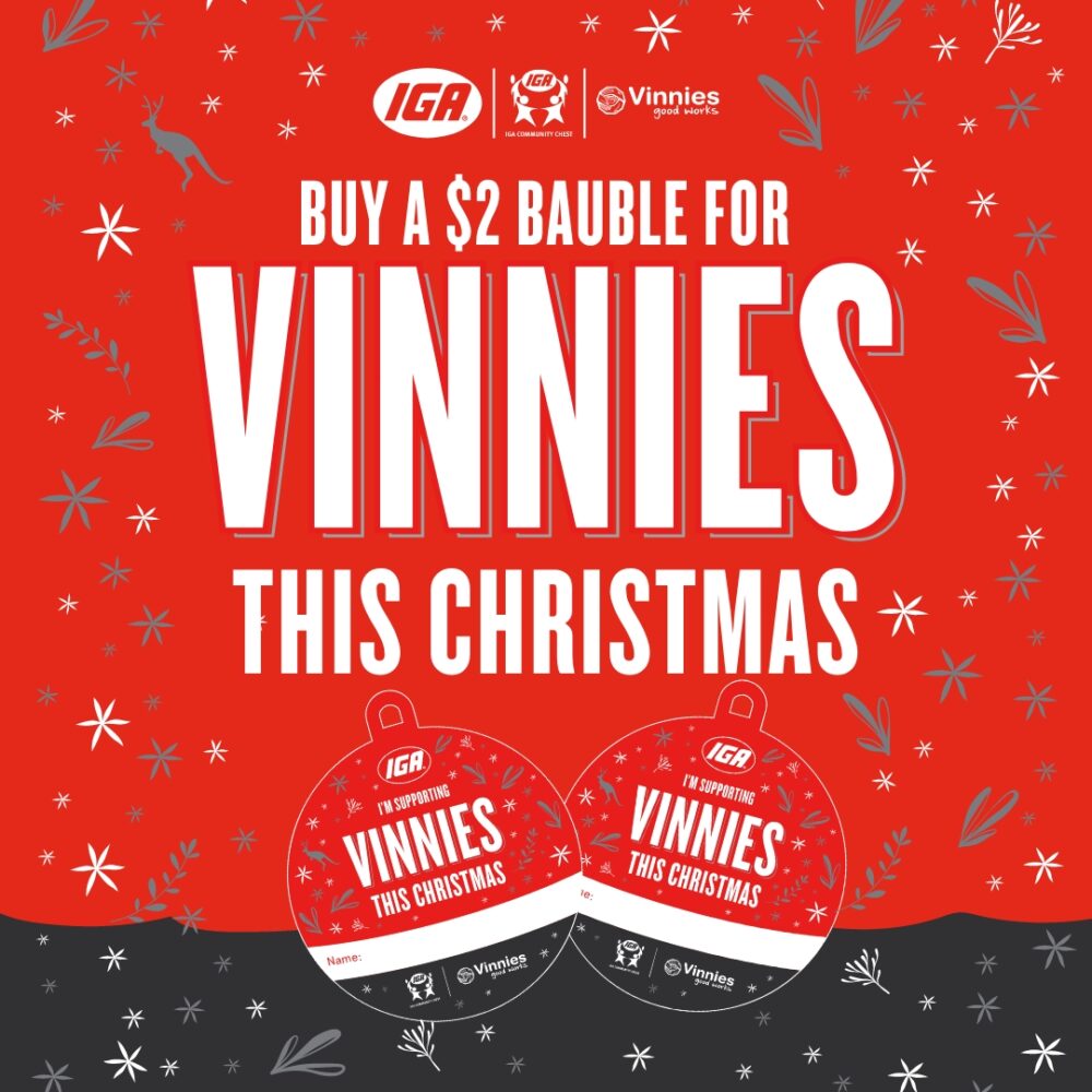 IGA supports Vinnies this Christmas Vinnies WA